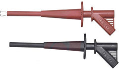 Test Clip Set, Maxigrabber with Pincer, 1 Red, 1 Black