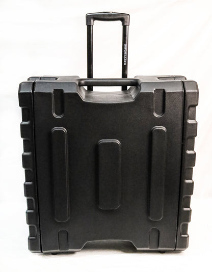 4U Rack Mount Rolling Rack Case with Laptop Storage