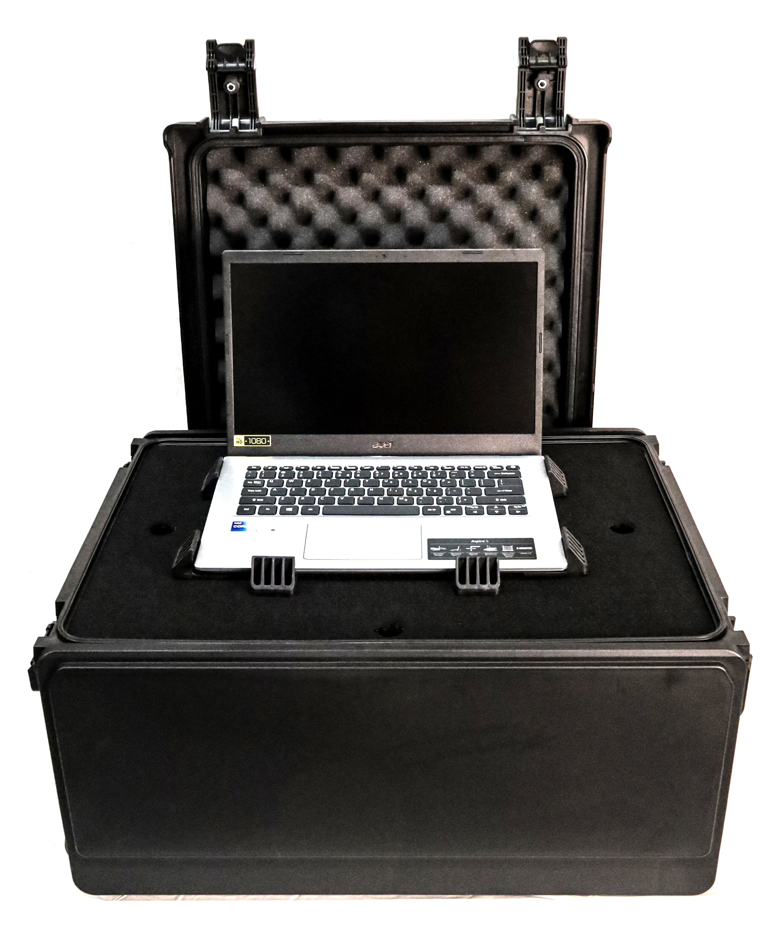 4U Rack Mount Rolling Rack Case with Laptop Storage – ATSI